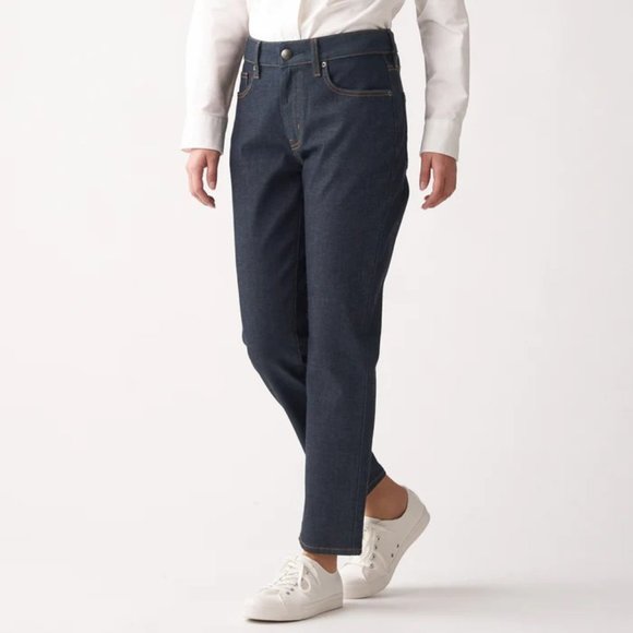 Muji Women's 4 Way Stretch Denim Boyfriend Fit - Size 26 - Picture 1 of 11